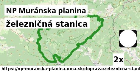 železničná stanica, NP Muránska planina