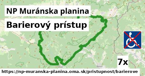 Barierový prístup, NP Muránska planina