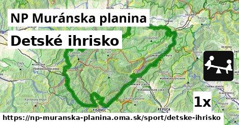 detské ihrisko v NP Muránska planina