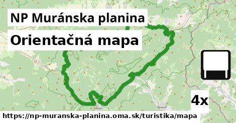 orientačná mapa v NP Muránska planina