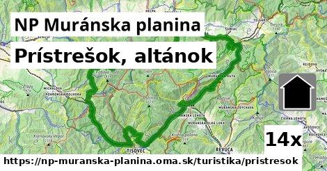 Prístrešok, altánok, NP Muránska planina