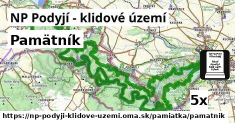 pamätník v NP Podyjí - klidové území