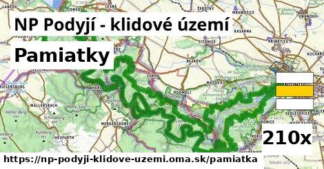 pamiatky v NP Podyjí - klidové území