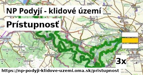 prístupnosť v NP Podyjí - klidové území