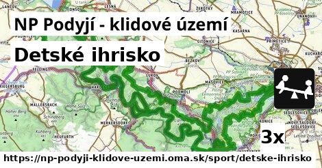 Detské ihrisko, NP Podyjí - klidové území