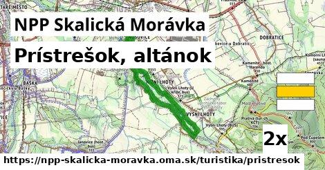 prístrešok, altánok v NPP Skalická Morávka