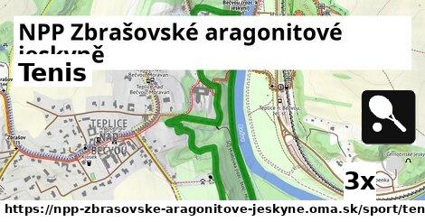 Tenis, NPP Zbrašovské aragonitové jeskyně