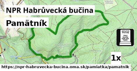 Pamätník, NPR Habrůvecká bučina