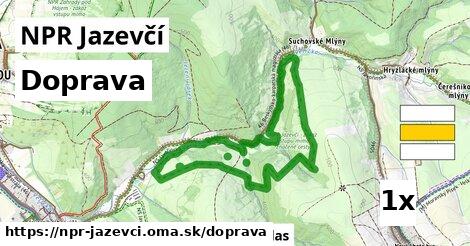 doprava v NPR Jazevčí