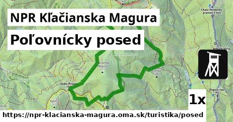 poľovnícky posed v NPR Kľačianska Magura