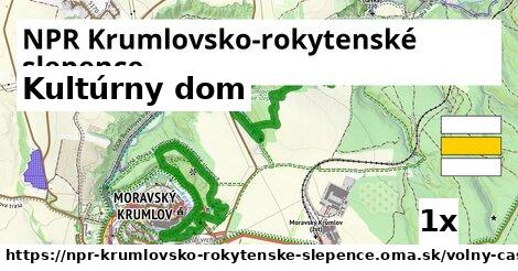 Kultúrny dom, NPR Krumlovsko-rokytenské slepence