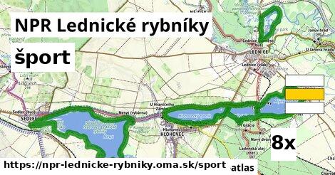 šport v NPR Lednické rybníky