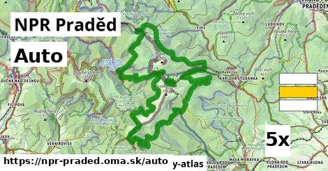 auto v NPR Praděd