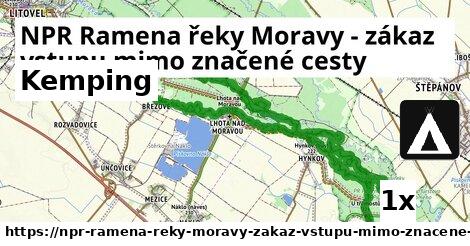 Kemping, NPR Ramena řeky Moravy - zákaz vstupu mimo značené cesty