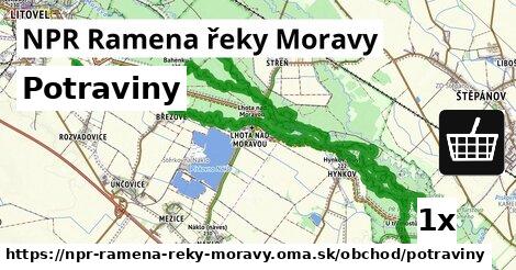 potraviny v NPR Ramena řeky Moravy