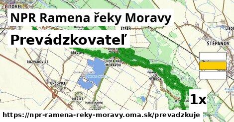 prevádzkovateľ v NPR Ramena řeky Moravy