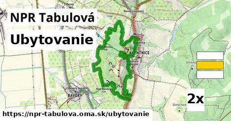 ubytovanie v NPR Tabulová