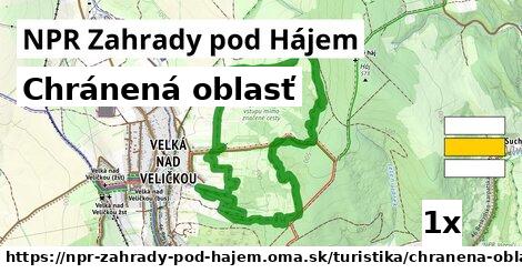 chránená oblasť v NPR Zahrady pod Hájem