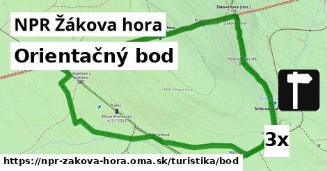 Orientačný bod, NPR Žákova hora