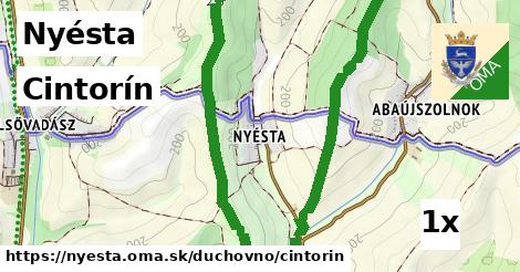 Cintorín, Nyésta
