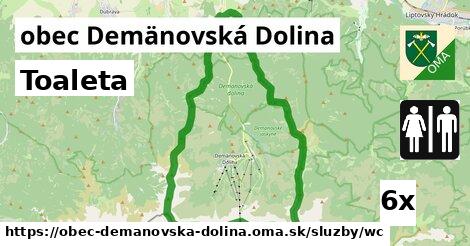 Toaleta, obec Demänovská Dolina