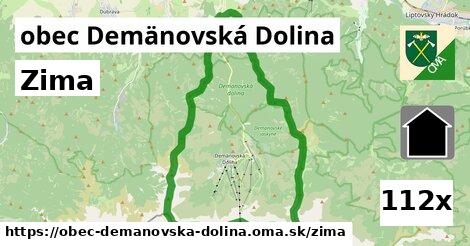 zima v obec Demänovská Dolina