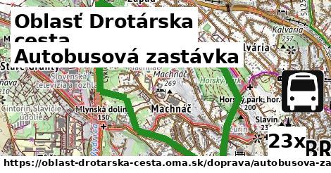 Autobusová zastávka, Oblasť Drotárska cesta