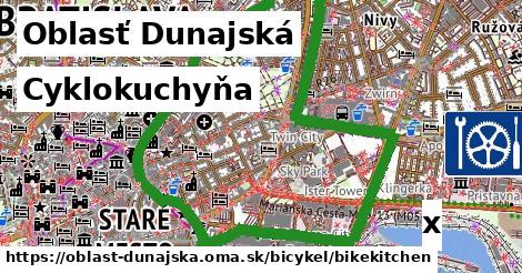 Cyklokuchyňa, Oblasť Dunajská