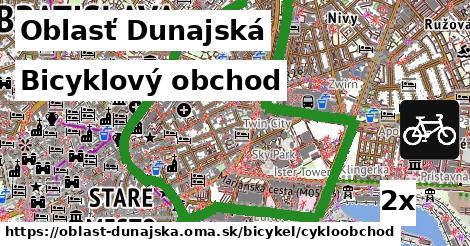 Bicyklový obchod, Oblasť Dunajská