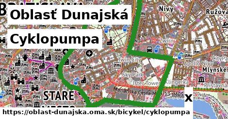 Cyklopumpa, Oblasť Dunajská