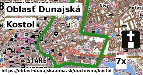 Kostol, Oblasť Dunajská