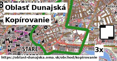 kopírovanie v Oblasť Dunajská