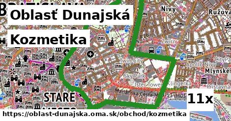 Kozmetika, Oblasť Dunajská