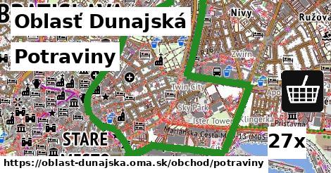 Potraviny, Oblasť Dunajská