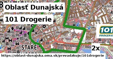 101 Drogerie, Oblasť Dunajská