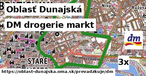 DM drogerie markt, Oblasť Dunajská