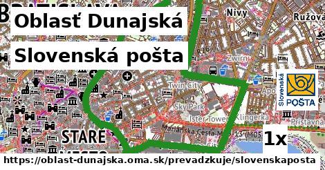 Slovenská pošta, Oblasť Dunajská