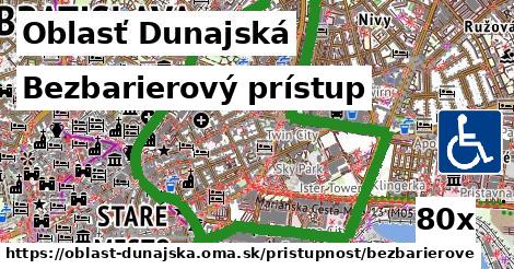 Bezbarierový prístup, Oblasť Dunajská