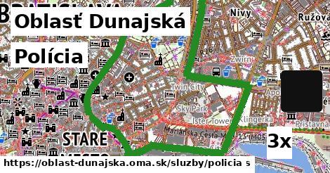 polícia v Oblasť Dunajská