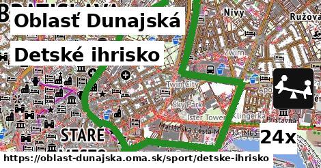 Detské ihrisko, Oblasť Dunajská