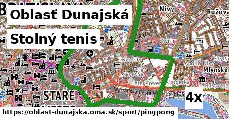 stolný tenis v Oblasť Dunajská