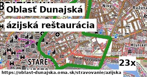 ázijská reštaurácia, Oblasť Dunajská