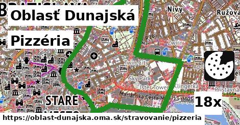 Pizzéria, Oblasť Dunajská