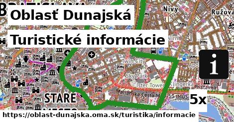 Turistické informácie, Oblasť Dunajská
