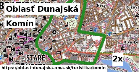 Komín, Oblasť Dunajská