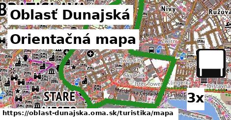 Orientačná mapa, Oblasť Dunajská