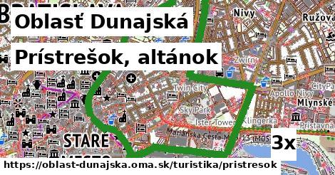 Prístrešok, altánok, Oblasť Dunajská