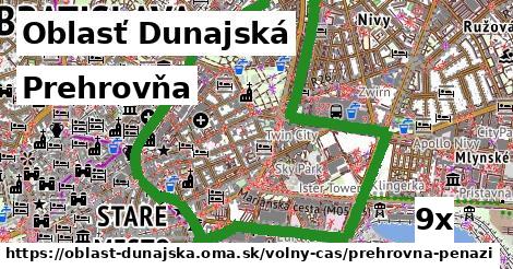 Prehrovňa, Oblasť Dunajská