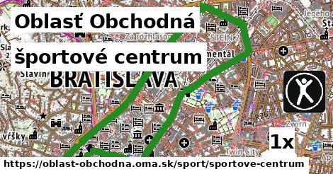 športové centrum, Oblasť Obchodná