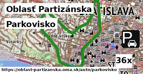 Parkovisko, Oblasť Partizánska